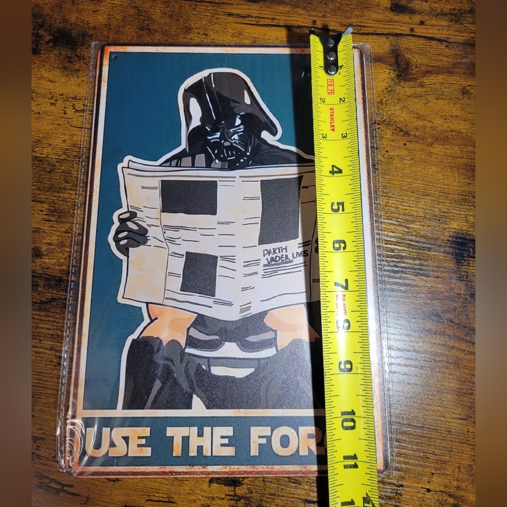 Darth Vader Use The Force Metal Sign - Picture 4 of 8